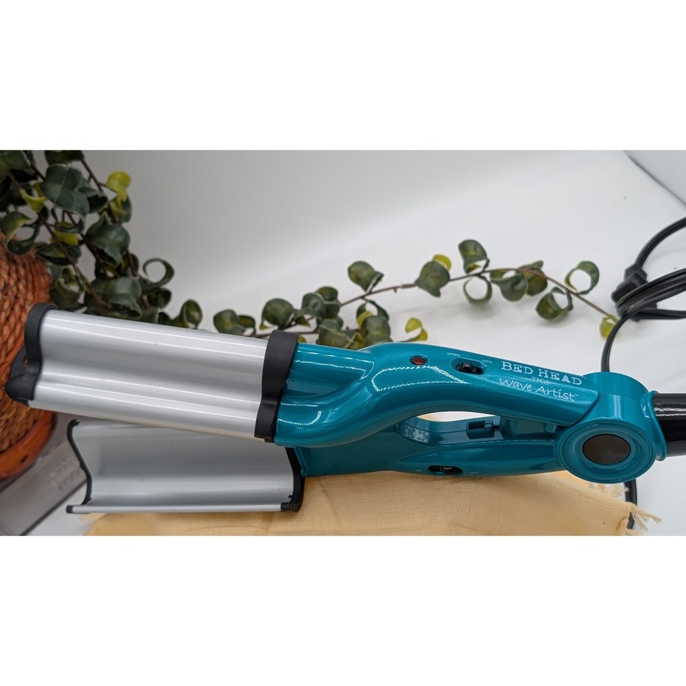 Bed Head Wave Artist Tourmaline Ceramic Deep Waver Beach Hair Crimper Teal